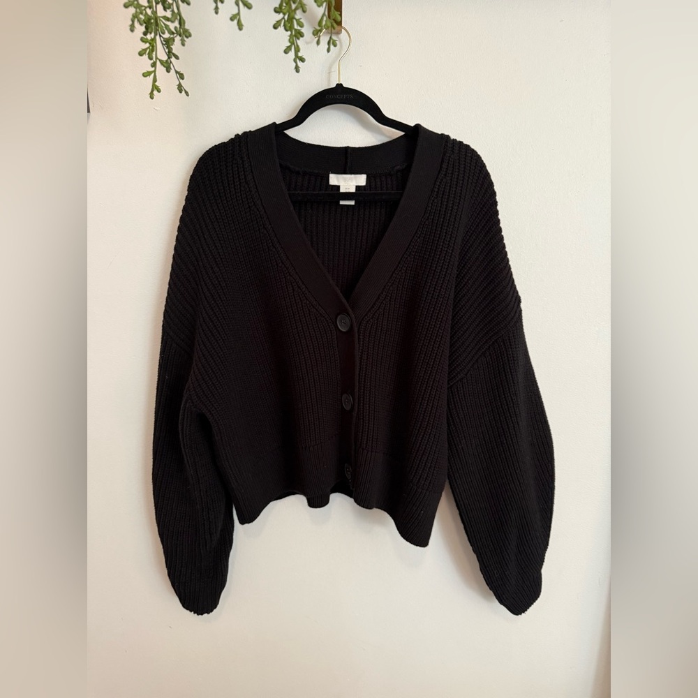 H&M Black Knit Cardigan